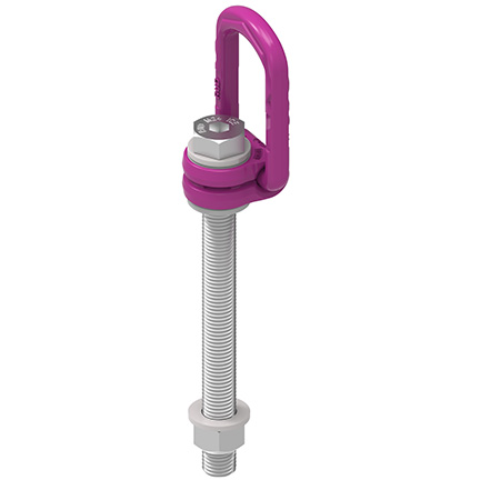 Ice-LBG-SR - Super Rotation® : anneau de levage articulé avec filetage métrique, longueur vis variable, rondelle et écrou inclus_0