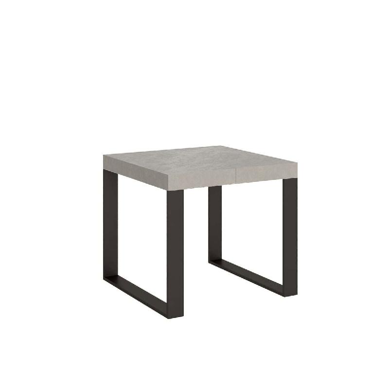 Itamoby Table extensible 90/246x90 cm Tecno Premium pieds anthracite cachemire - gris multi-matériau VE900TATECPRE-CH-AN_0