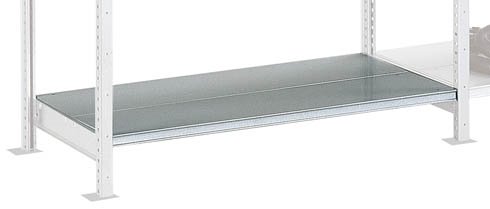 LOT 2 TABLETTES POUR RAYONNAGE ACIER GALVANISÉ PROFONDEUR 40 CM