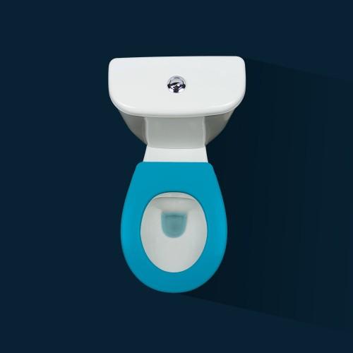 LUNETTE WC CLIPSABLE - 100 % HYGIÉNIQUE - BLEU PAPADO