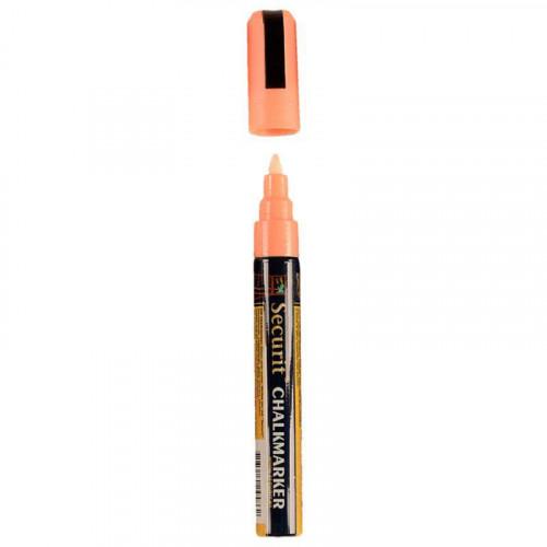 MARQUEUR POUR ARDOISE EFFAÇABLE 6 MM SECURIT - ORANGE