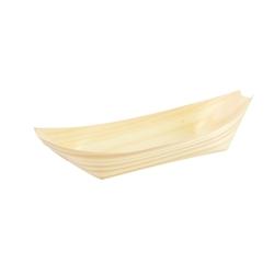 Packnwood FHC - 500 pcs - Barquette bateau en bois recyclable 170x87x23mm - marron - Matériau naturel 210BBOIS18_0
