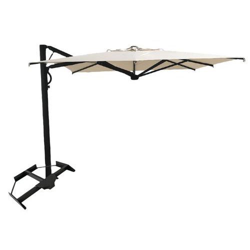 PARASOL ASTRO CARBON 3 X 3 M SANS VOLANT - TOILE ÉCRU - SCOLARO