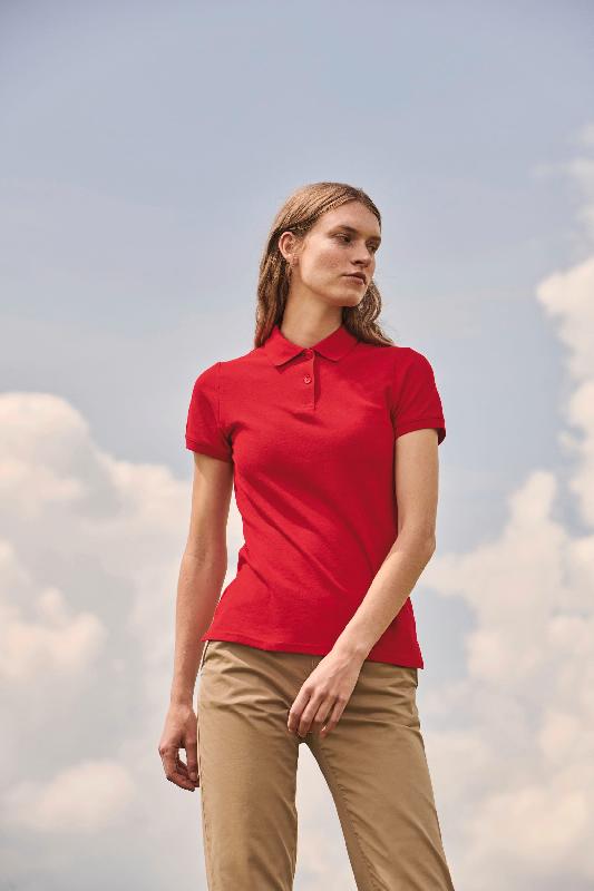 Polo femme 65/35 (63-212-0) - Fruit of the Loom - Maille piquée - Lavable à 60°C_0