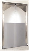 Porte va-et-vient souple SP 2100 - bâti en inox 304L - PVC cristal 4-6mm_0