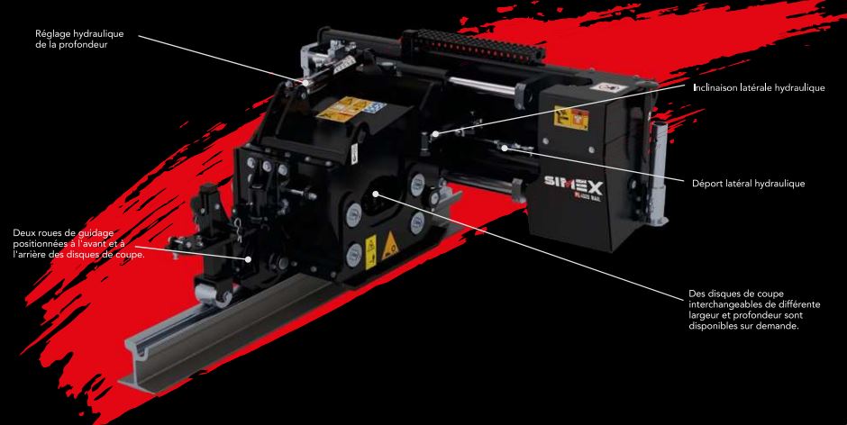 Raboteuse pour chargeuses compactes - PL RAIL - PLI, conçue pour saignées latérales aux rails avec réglages hydrauliques_0