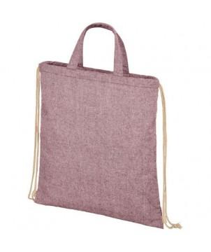 SAC À DOS RECYCLÉ 210 G/M² PHEEBS AVEC CORDON DE SERRAGE 6L - MARRON CHINÉ - SACS À DOS PUBLICITAIRES PERSONNALISÉS