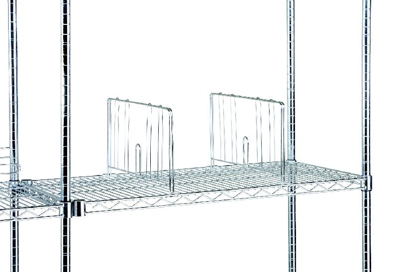 SÉPARATEUR POUR RAYONNAGE FIL D\'ACIER PROFONDEUR 443 MM - MANUTAN COLLECTIVITÉS