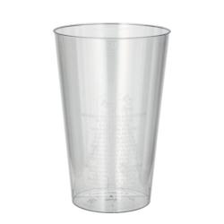 Starpak Gobelets, PS 0,4 l Ø 9 cm · 13 cm transparent (500 unités) PAPSTAR - transparent matière synthétique 12161_0