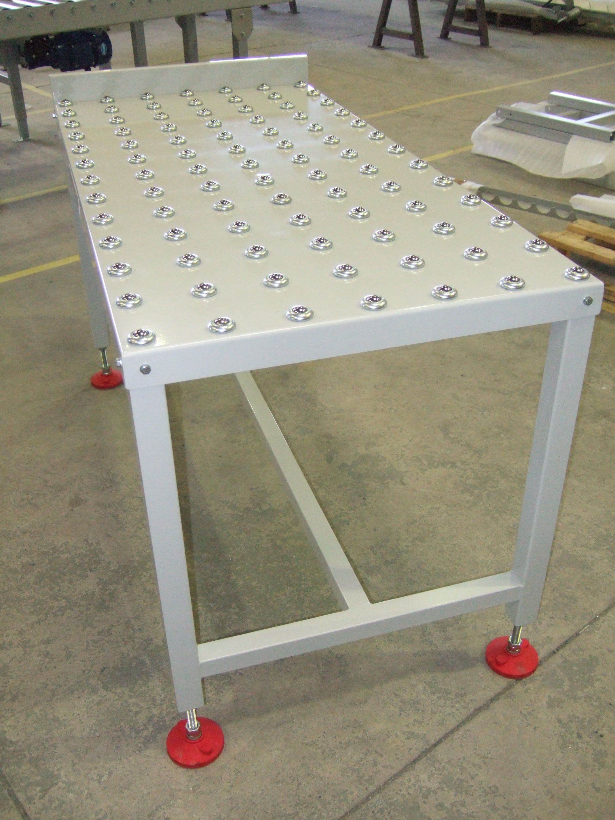 Table d'accumulation à billes - Plateau en acier epoxy - Dimensions personnalisables_0