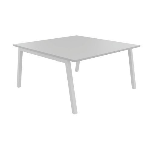 TABLE PARTAGE 140 X 143 CM GRIS / BLANC - BURONOMIC