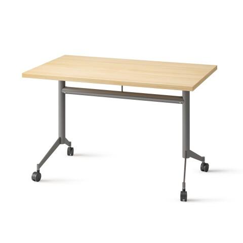 TABLE RABATTABLE POLLY L.120 X P.70 CM PLATEAU HÊTRE - ANTHRACITE