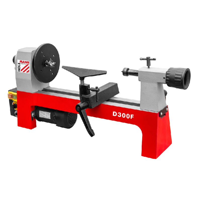 Tour à bois Holzmann D300F 230V - Compact avec banc en fonte, vitesse variable et accessoires inclus_0