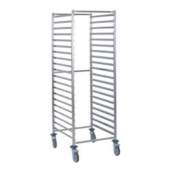 Tournus Equipement Chariot à glissières gastronorme GN 2/1 20 niveaux espace 77 mm Tournus - 804239 - gris inox 804239_0