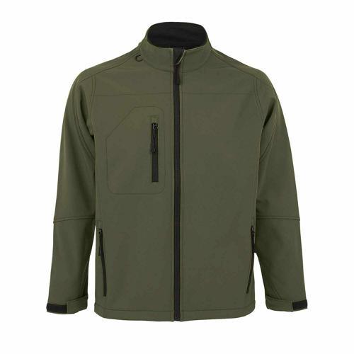 VESTE HOMME ZIPPÉE SOFTSHELL EN POLYESTER ARMY