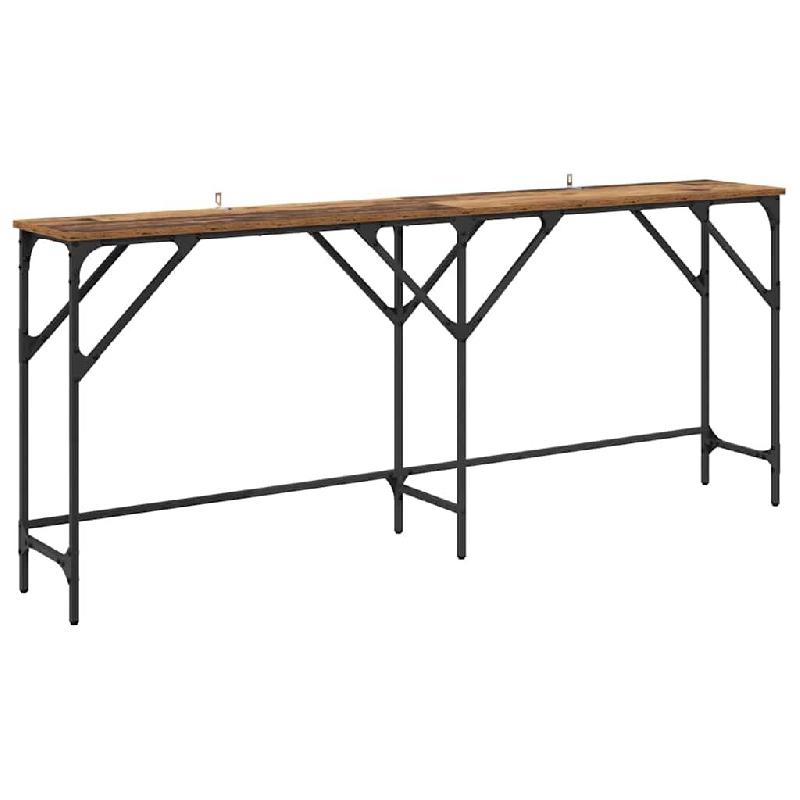 VidaXL Table console Bois Ancien 180 x 30 x 75 cm Bois d'ingénierie Modèle Aero Panorama Select - 882878_0