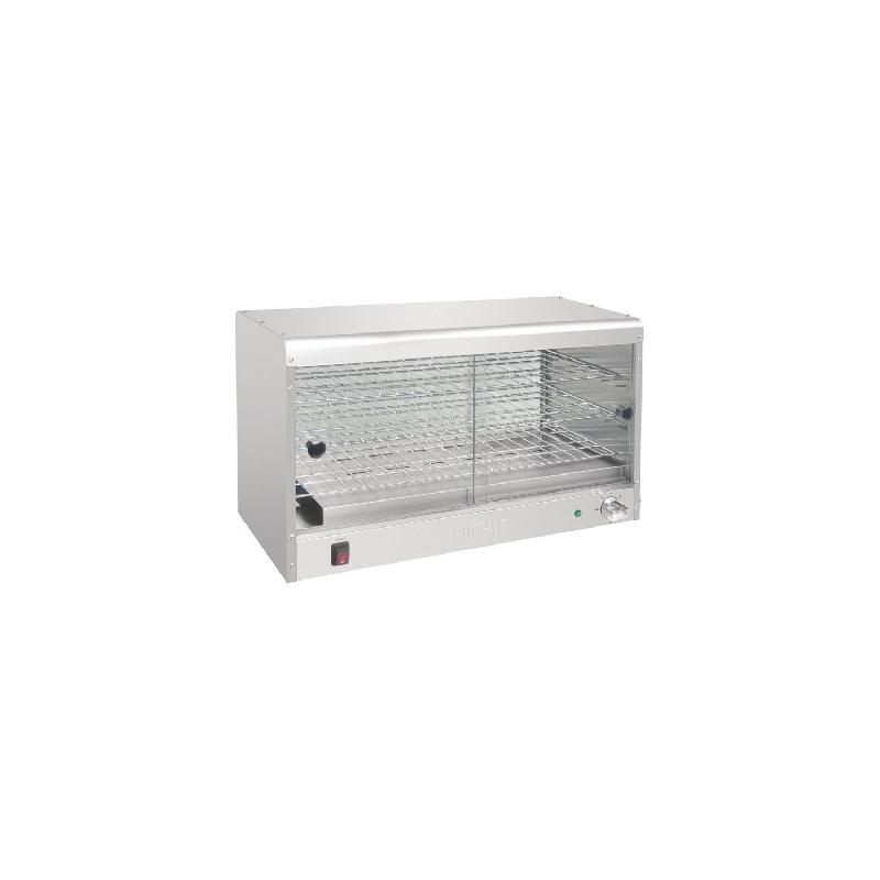 Vitrine inox chauffante électrique 60 tourtes, 650 W, 220 V - MONO_0