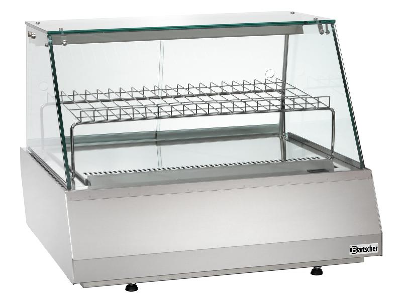 Vitrine réfrigérée 2/1 GN - verre plat - Marque Bartscher - 86,40 kg_0