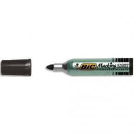 BIC MARQUEUR PERMANENT POINTE OGIVE CORPS MÉTAL ENCRE NOIRE INDÉLÉBILE ONYX MARKER 1482