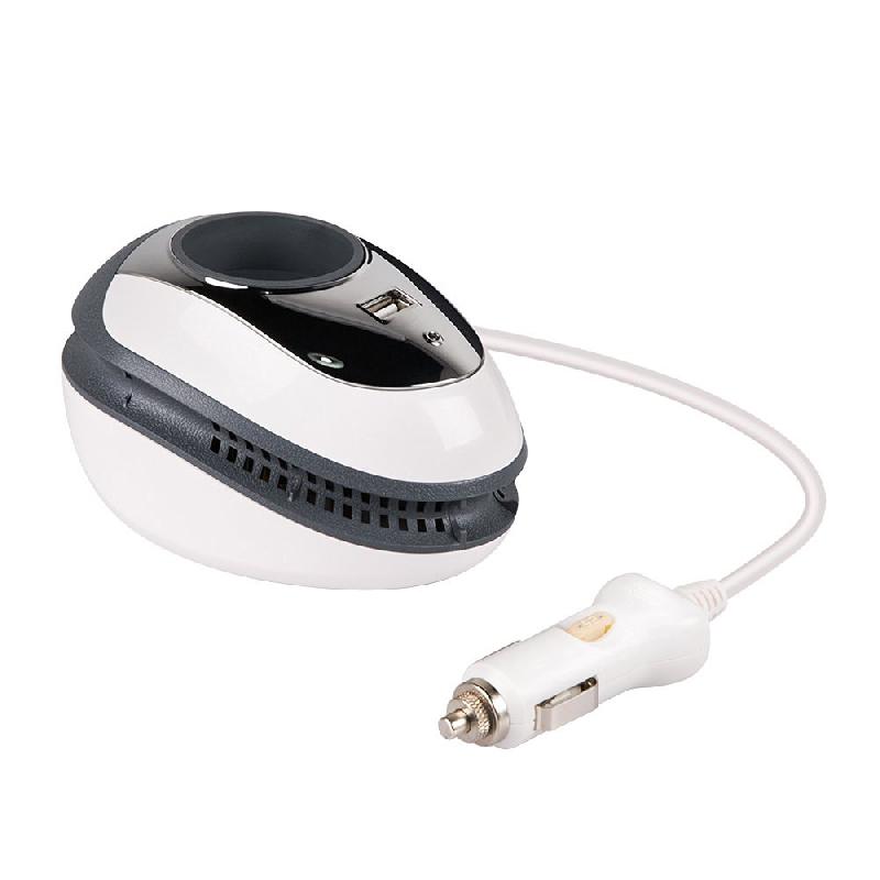 CARWATT convertisseur de voiture 12V-230V 150W - Port USB 2.4A - Design compact et sécurisé_0