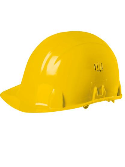 Casque de chantier en polyéthylène - casjaune_0