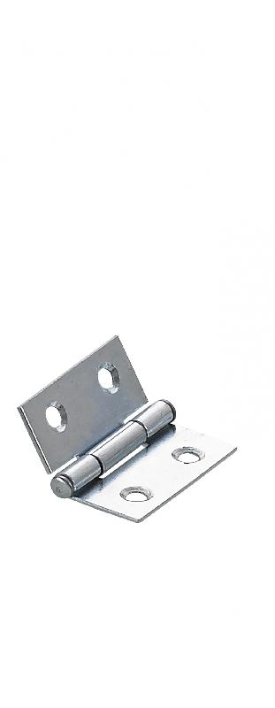Charnière universelle HETTICH en acier zingué pour lit - L.20 x l.60 mm - Fixation à visser_0