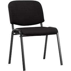 CLP Chaise visiteur Ken tissu Noir - noir textile 1028801_0