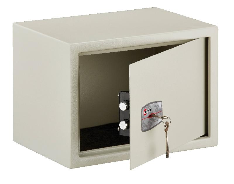 Coffre-fort de sécurité Sedan - 2 pênes - Serrure à double panneton - 37x27.5x27.5 cm - Gris - Thirard_0