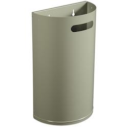 Rossignol - Corbeille décrochable murale 40L ARKEA PREMIUM - gris ciment - gris métal 58400_0