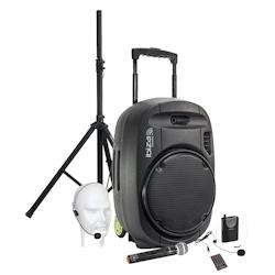 Enceinte active Ibiza sound PORT15VHF MKII, Portable Autonome 15