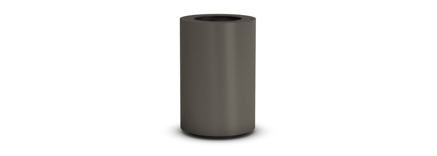 La corbeille Simply - Poubelle publique - The Italian Lab - Diamètre 450 mm, Hauteur 836 mm, Capacité 100L, Poids 35.5 kg_0