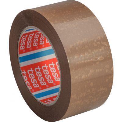 Lot de 6 rouleaux adhésifs d'emballage 100m x 50mm havane - qualité industrielle - résistant à l'humidité_0