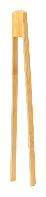 Pince de cuisine en bambou - couleur naturelle - poids 24g_0