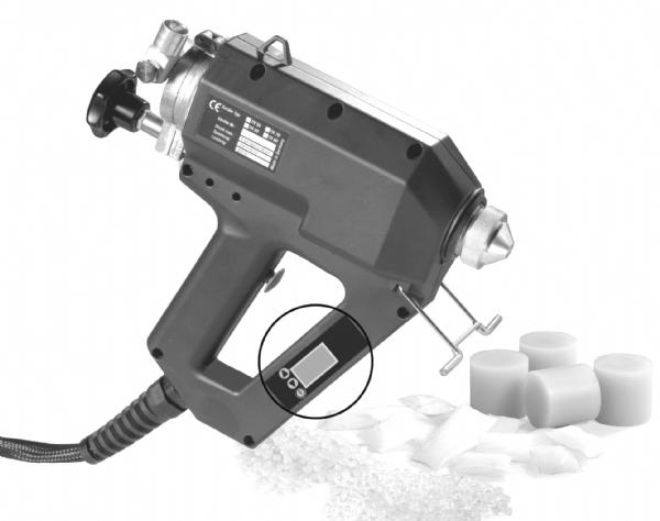 Pistolet à colle Getra TR 60 LCD - Applicateur électro-pneumatique avec dépose par pulvérisation et affichage digital_0
