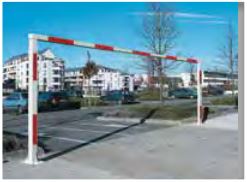 Portique limiteur d'accès fixe destiné aux aires de stationnement - Disponible en 1/2 portique - Sodimar_0