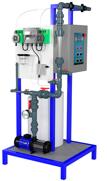 Station automatique de désinfection avec hypochlorite de sodium et ajustement du pH - SAL-CLPH - Salher_0