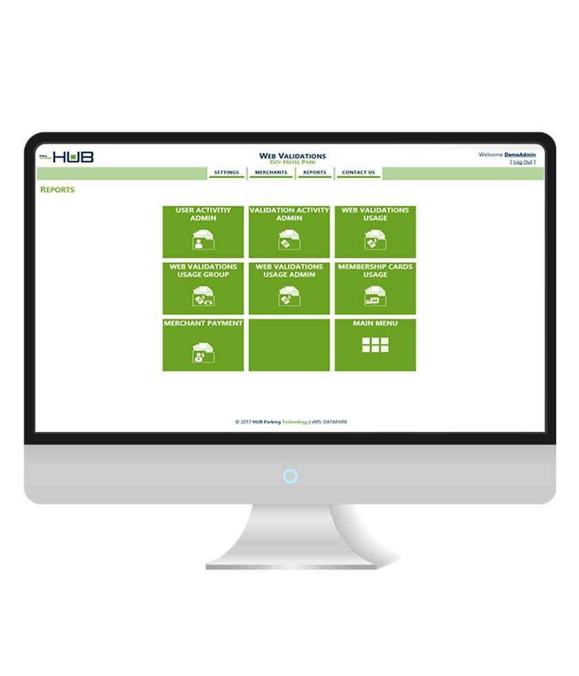 Validation Web DataPark - Gestion de parking - Hub - Système de validation et station d'encodage avec interface web et options avancées_0