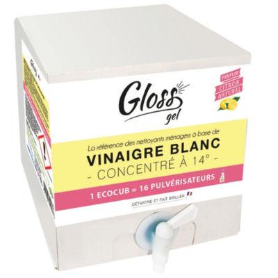 Vinaigre blanc concentré en gel Gloss citron, Ecocub de 10 L_0