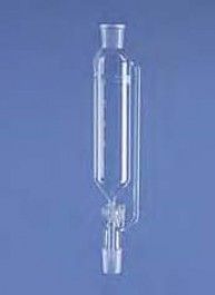 Ampoule de coulée cylindrique avec tube d'équilibrage de pression, en verre borosilicaté 3.3 - référence 9.012755G_0