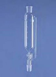 Ampoule de coulée cylindrique avec tube d'équilibrage de pression - verre borosilicaté 3.3 - référence 9.012755G_0