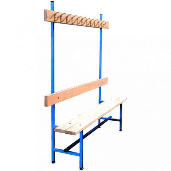 Banc vestiaire sport avec patères - longueur 2000 mm - marque Rolléco_0