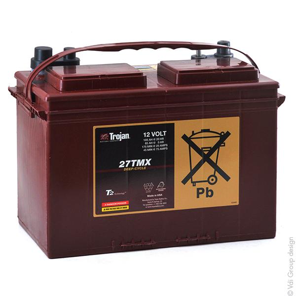 BATTERIE TRACTION TROJAN 27TMX 12V 105AH AUTO_0