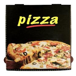 Boîte à Pizza Black Box - Carton - 32 x 32 x 3,5 cm - par 100 - noir en carton 3760394090595_0