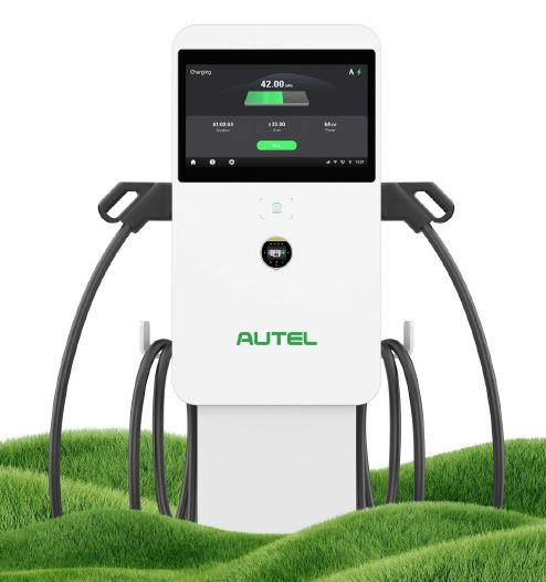 Borne de recharge pour voiture électrique - MaxiCharger DC Wall Mount AUTEL - puissance max 47kW, écran tactile 21.5 pouces, connectivité Wi-Fi/4G_0