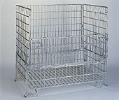 Caisse-palette grillagée - Conteneurs standards viticole Bourgogne - 600 bouteilles couchées - Dimensions utiles 1095 x 785 x 1030 mm - Charge 1000 kg_0