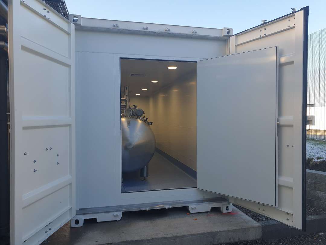 Container de décontamination 40 pieds high-cube avec un encombrement de 30 m² - ACTINI_0