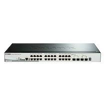 D-Link DGS-1510-28P commutateur réseau Géré L3 Gigabit Ethernet (10/100/1000) Connexion Ethernet, supportant l'alimentation via ce port (PoE) Noir_0