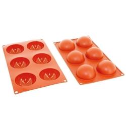 Deco'Relief Moule en Silicone 6 Demi Sphères ⌀ 6,8 x 3,4 cm - DR202A_0