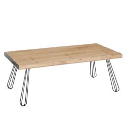 Décoshop26 - Table basse design industriel bois et fer 120 x 60 cm 04_0008440 - 3000262565849_0