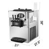 Machine à glace italienne Vevor - 2+1 saveurs - crème glacée molle pour restaurants et cafés avec écran tactile et pré-refroidissement_0